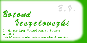 botond veszelovszki business card